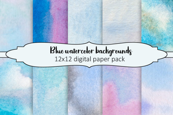 Blue Watercolor Backgrounds for Graphic Templates: A Seller’s Real-World Review