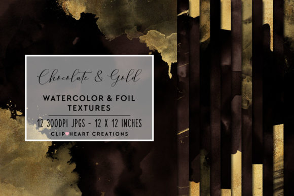 Brown Gold Watercolor and Foils: A Sophisticated Backdrop for Brand Marketing