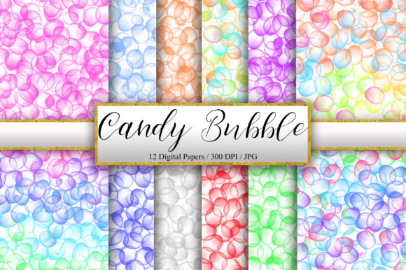 Candy Bubble Watercolor Ink Background Brings Playful Charm to Local Branding