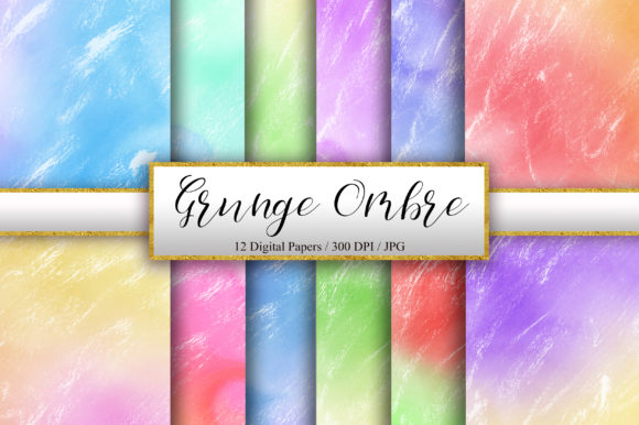 Grunge Ombre Watercolor Background for Creative Sellers