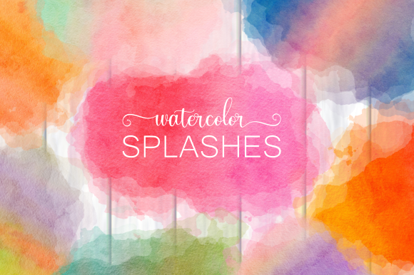 Ink Splashes & Watercolor Splatters for Backgrounds