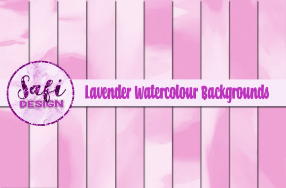 Lavender Watercolour Backgrounds for Blog & Editorial Design