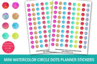 Mini Watercolor Circle Dots Stickers: A Fresh Craft-Inspired Design Asset for Modern Branding
