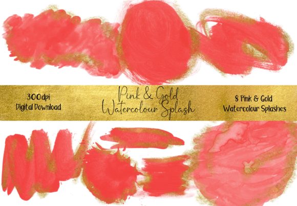 Pink and Gold Watercolour Splash Review
