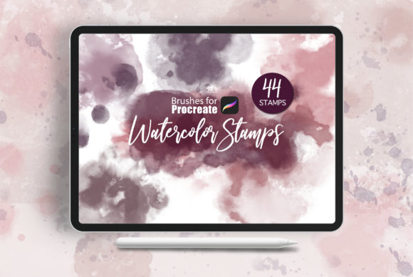 Procreate Watercolor Stamps & Brushes Review