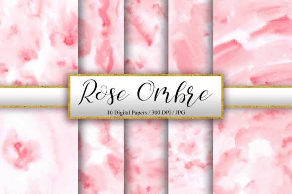 Rose Ombre Watercolor Background: A Textures Designer’s Take for Small Business Branding