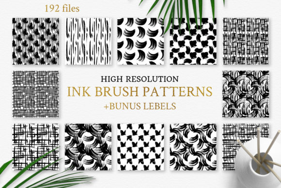 Seamless Patterns Ink Splash Watercolor