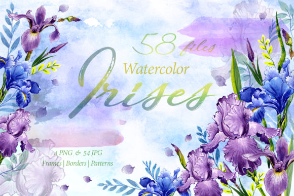 Tender Watercolor Irises Set Review
