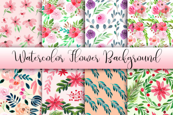 Watercolor Flower Background: A Soft, Versatile Pattern for Brand Storytelling