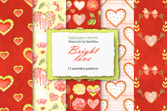 Watercolor Hearts Digital Paper Pack: A Designer’s Review for Real Client Projects