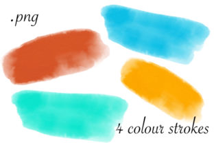 Watercolour Texture Strokes for Soft, Organic Branding Textures